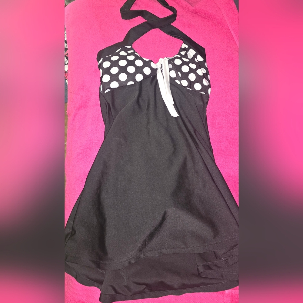 Black and White Polka Dot Dress